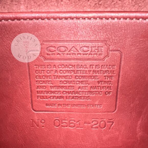 Vintage Coach Austin Bag 9909 Bordeaux USA 1990's - Picture 7 of 10
